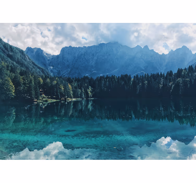 Foto tapeta ojezerje planinskog odjeka - TenStickers