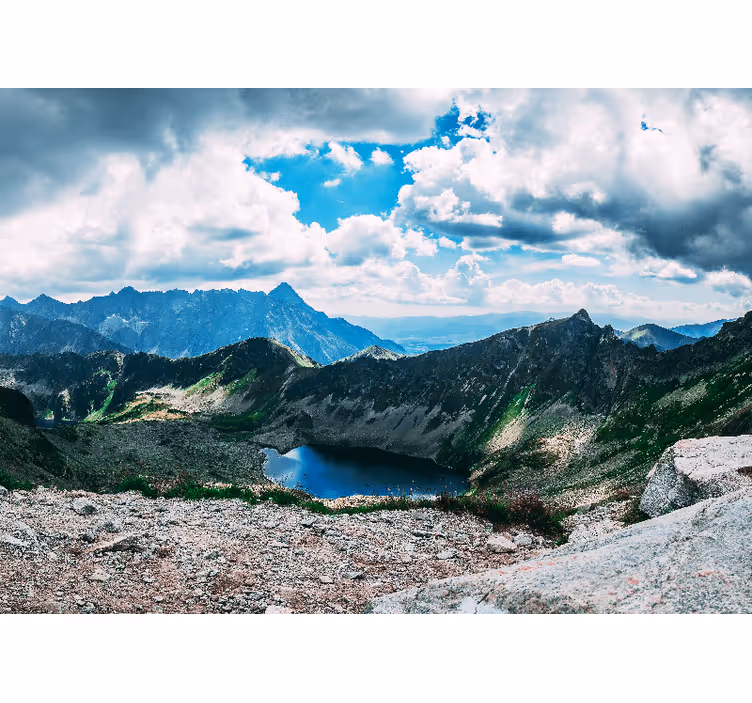 Foto tapeta grand mountain lake - TenStickers