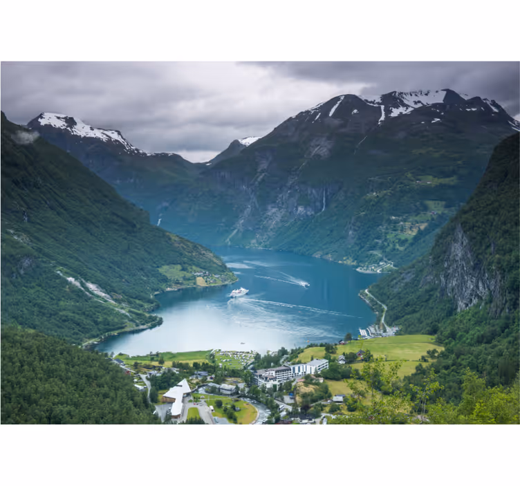 Foto tapeta prekrasni fjordski pogledi - TenStickers