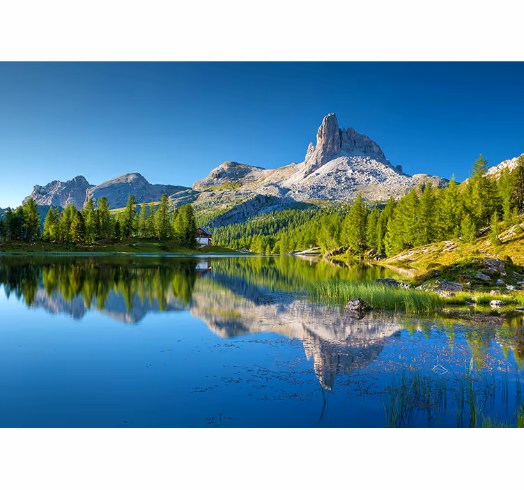 Foto tapeta odblesci planina - TenStickers