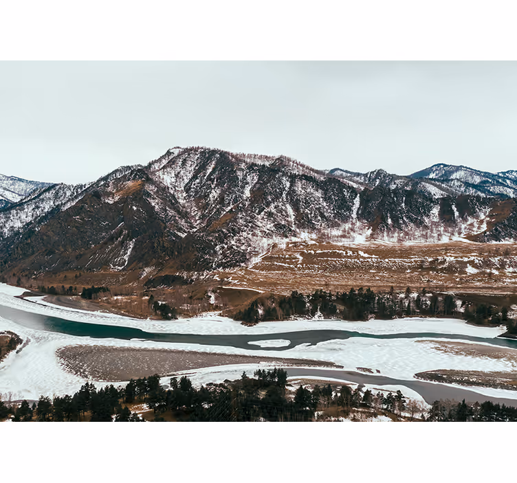 Foto tapeta pogled na planinsku rijeku - TenStickers