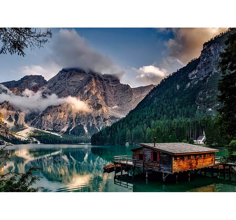 Foto tapeta bijeg uz planinsko jezero - TenStickers