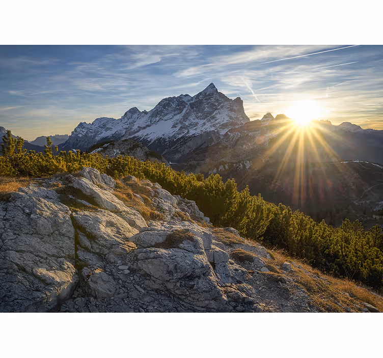 Foto tapete planinski veličanstveni planinski izlazak - TenStickers