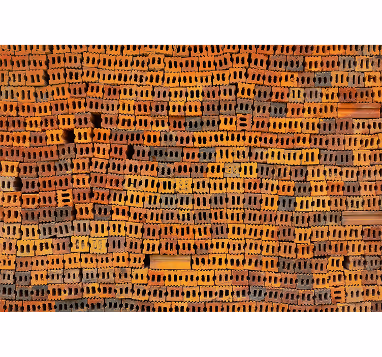 Foto tapete cigla u uzorku složenih cigli - TenStickers
