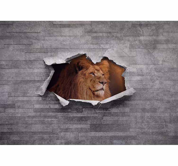 Foto tapete lavova s ilustracijom veličanstvenog lava - TenStickers