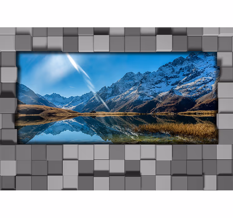 Foto tapeta veličanstveno planinsko ogledalo - TenStickers