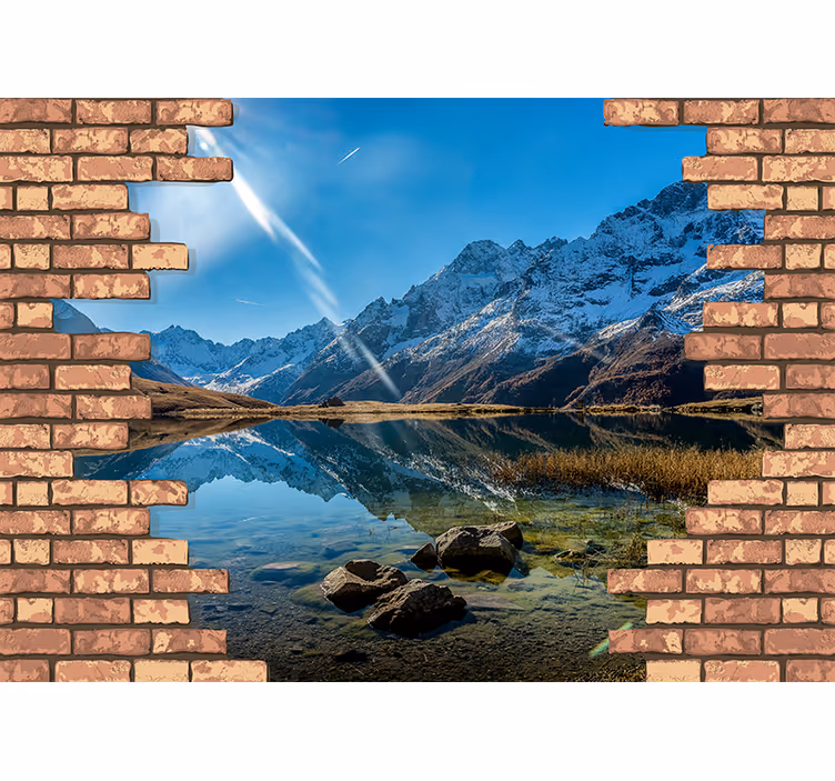Foto tapeta planina i odblesak - TenStickers