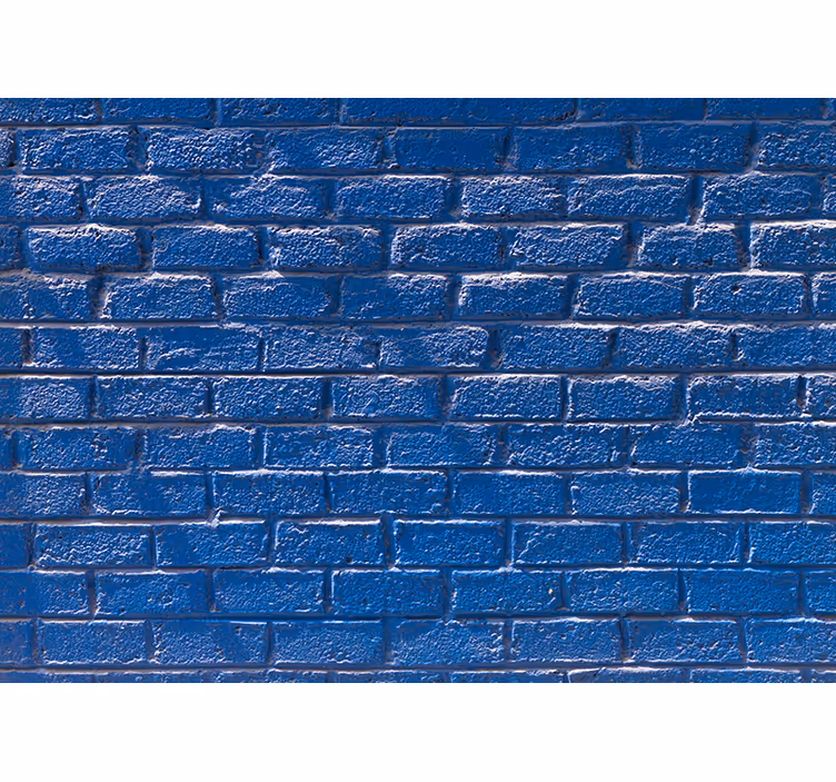 Pogled sprijeda zidne slike za brak od cigle - TenStickers