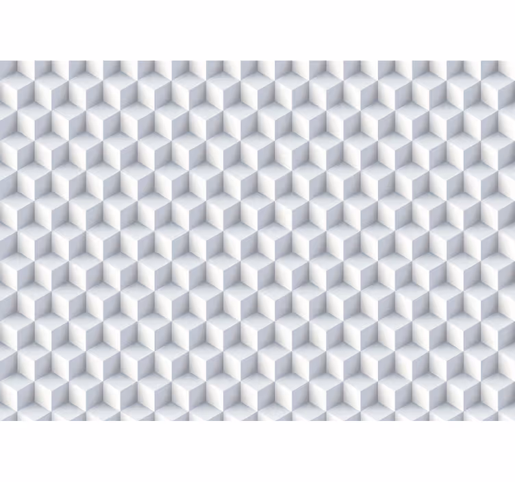 Više bijelih kockica 3d zidni zid - TenStickers