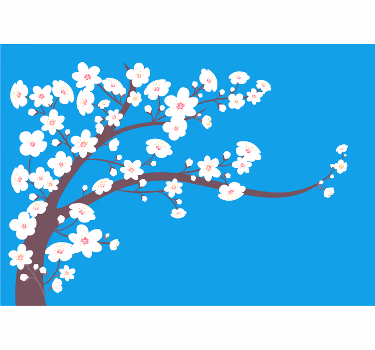 Foto tapete cvijet sakura cvjetni ogranak - TenStickers
