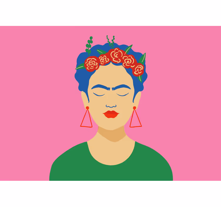 Frida kahlo pop art dizajn urbana umjetnička zidna mural - TenStickers