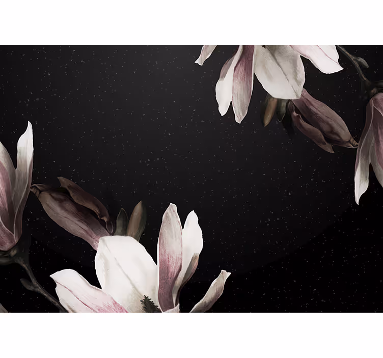 Foto tapete cvijet magnolia cvjetni uzorak - TenStickers