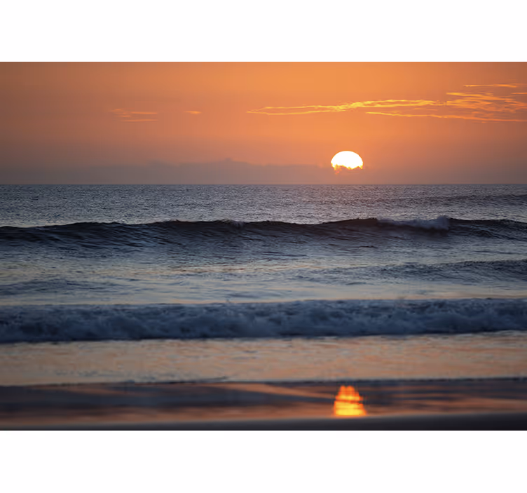 Foto tapeta zalazak sunca ocean horizont - TenStickers