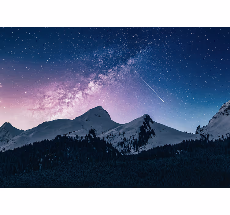 Foto tapete planinski veličanstvena zvjezdana noć - TenStickers