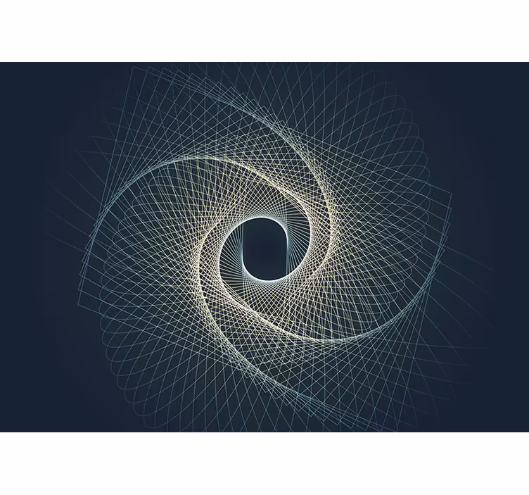 Apstraktni fototapeti spiralni geometrijski uzorak - TenStickers