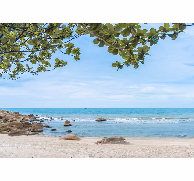Tapete priroda serene pogled na plažu - TenStickers