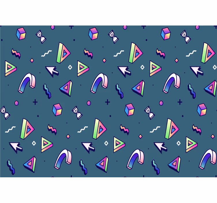 Foto tapete ljubav istraživanje geometrijskih oblika - TenStickers