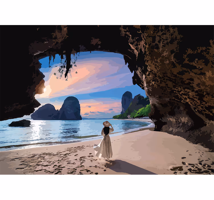 Foto tapeta mirna plaža za bijeg - TenStickers