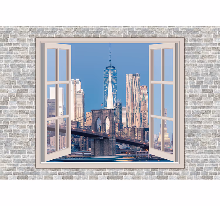 New york zidne pozadine manhattanski pogledi čisto nebo - TenStickers
