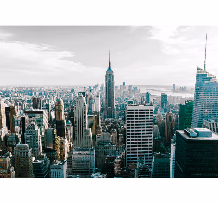 New york zidne pozadine ikonički gradski horizont - TenStickers