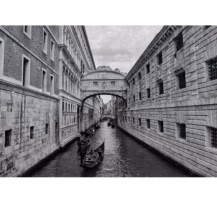 Zidne slike i zidne freske venecijanski pogled na vodu - TenStickers