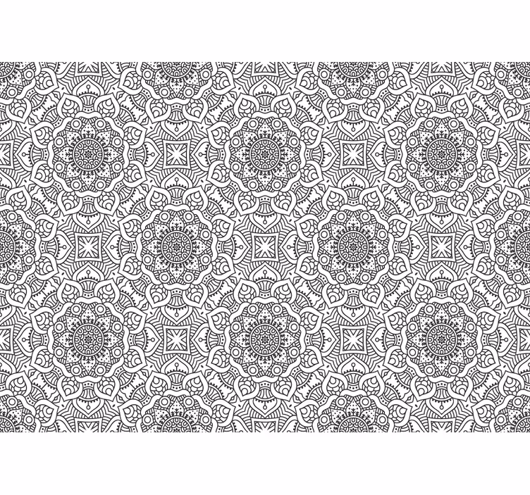 Foto tapete mandale s složenim geometrijskim uzorcima - TenStickers