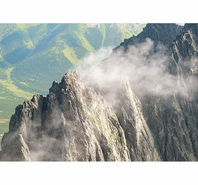 Foto tapeta planinski zeleni lanci - TenStickers
