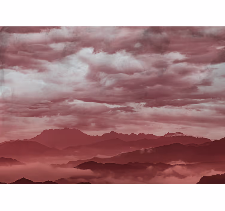 Foto tapete planinski mistični planinski pejzaž - TenStickers