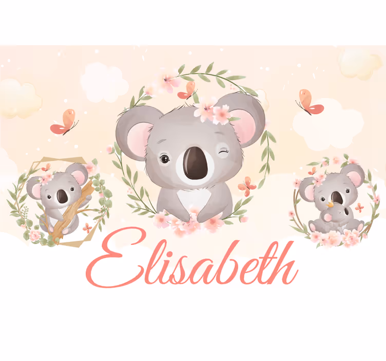 Foto tapete po mjeri koala obiteljska radost - TenStickers