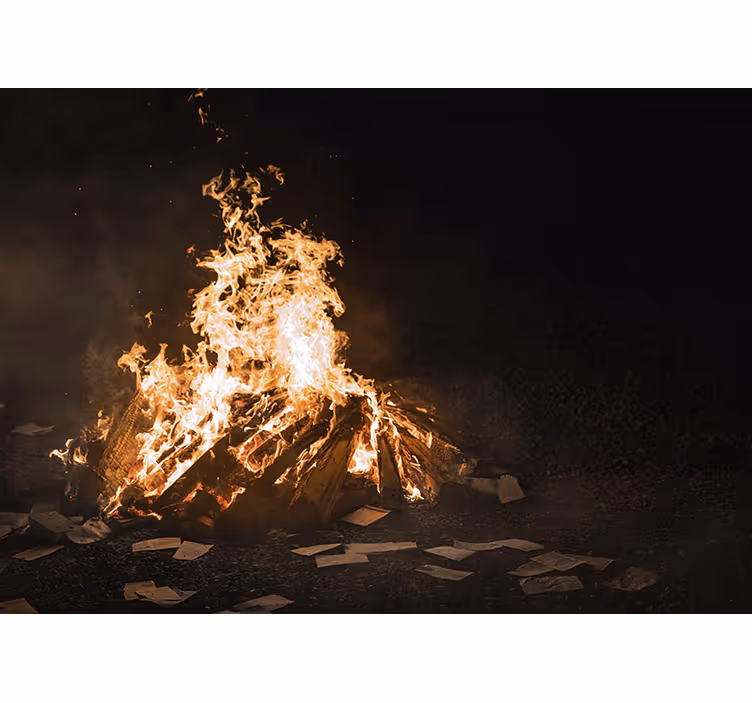 Apstraktni fototapeti scena plamene vatre - TenStickers