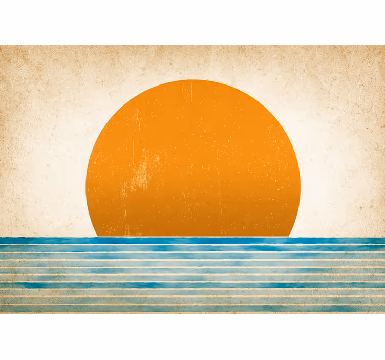 Foto tapeta zalazak sunca nad vodom - TenStickers