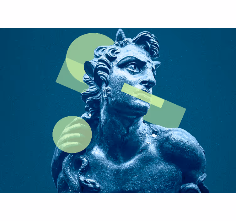 Foto tapete umjetnički statue s geometrijskim oblicima - TenStickers