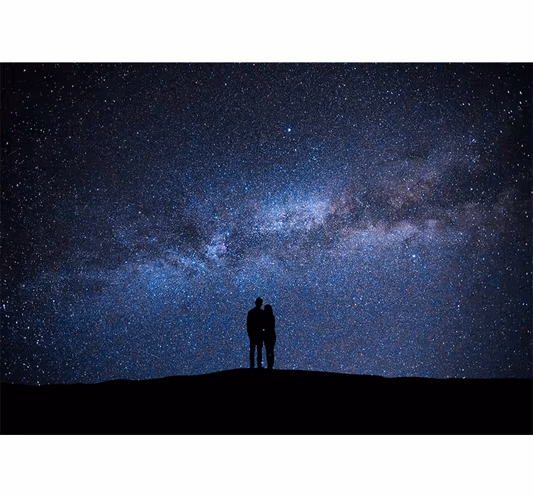 Foto tapete ljubav zvjezdasta noć ljubavi - TenStickers