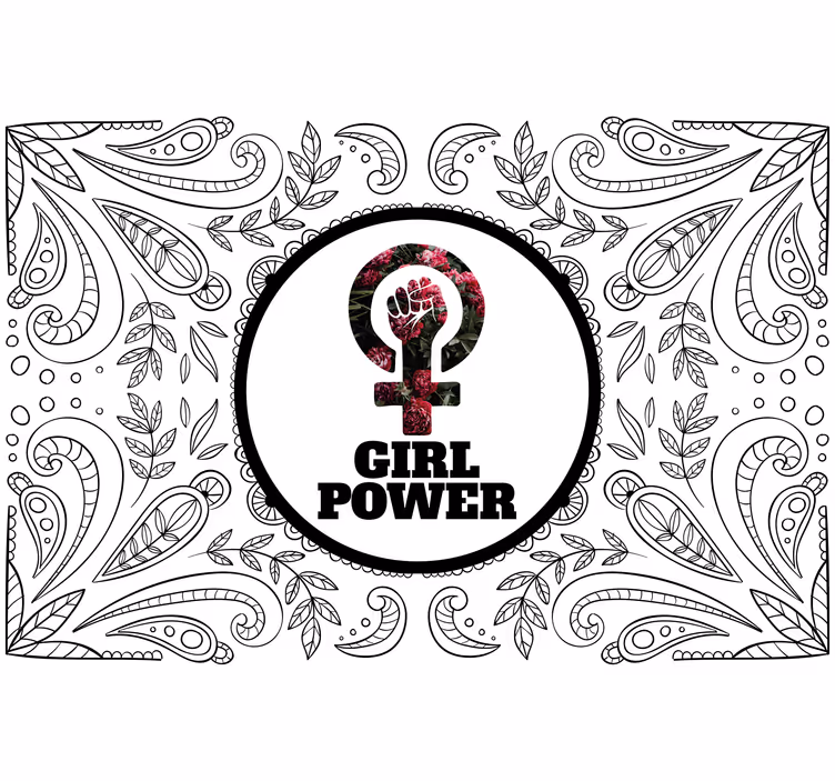 žene potpisati govoreći girl power fraza zidni mural - TenStickers