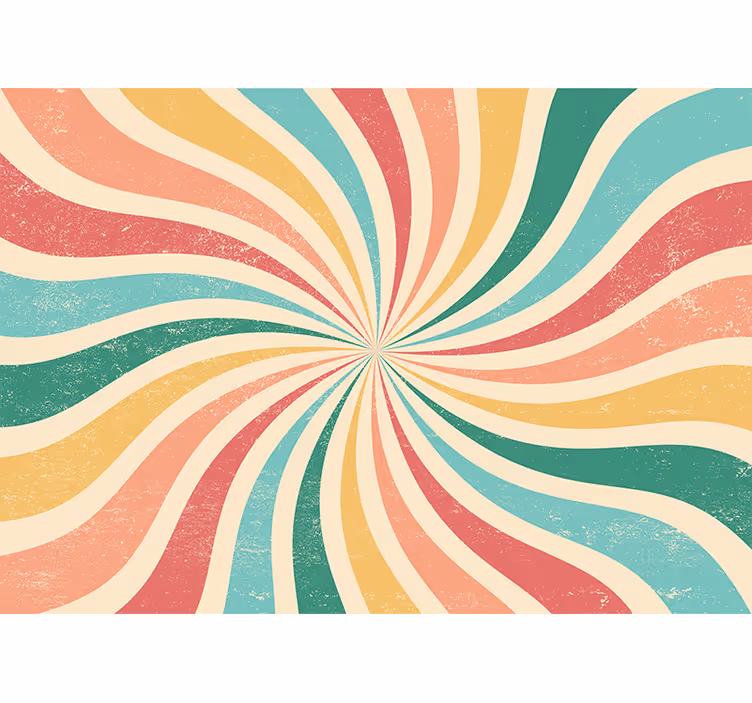 Foto tapete 3d spiralne šarene valove - TenStickers
