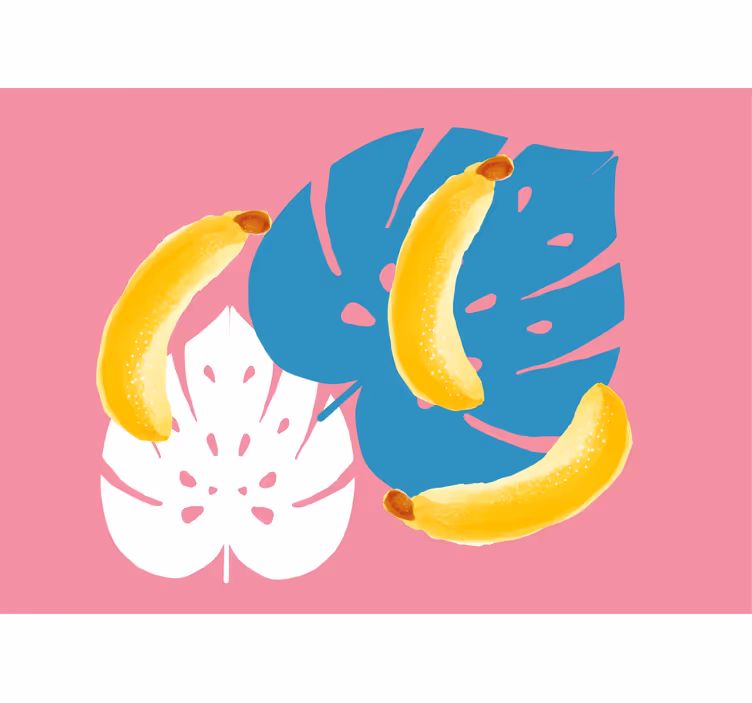 Ostale zidne freske banane i listovi - TenStickers