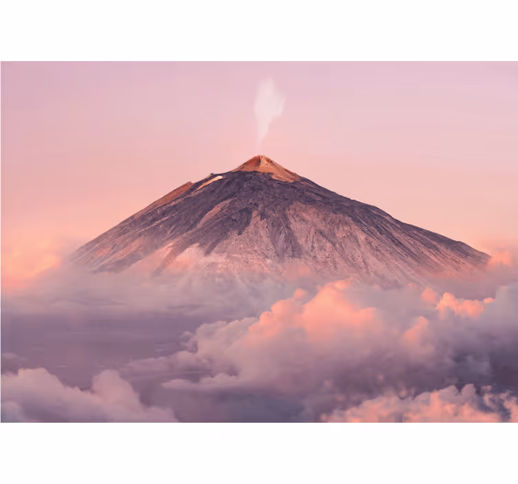 Foto tapete planinski smoky volcano peak - TenStickers