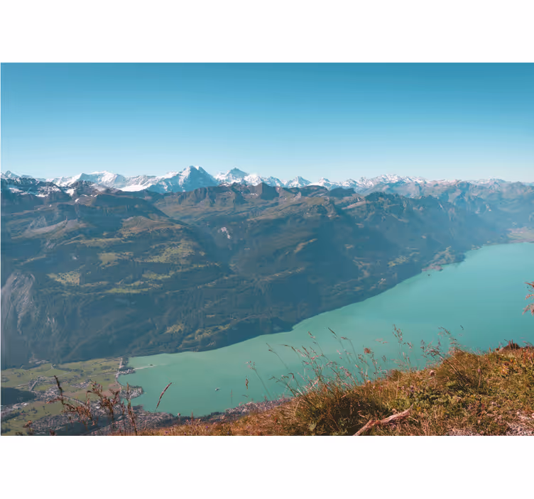 Foto tapeta pogled na alpsko jezero - TenStickers
