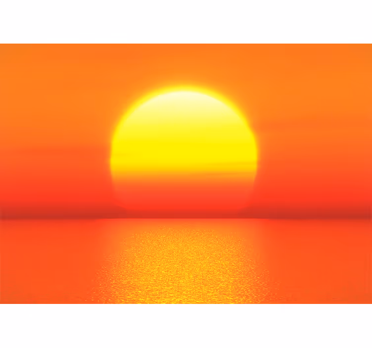 Foto tapete planinski odblesak zalaska sunca - TenStickers