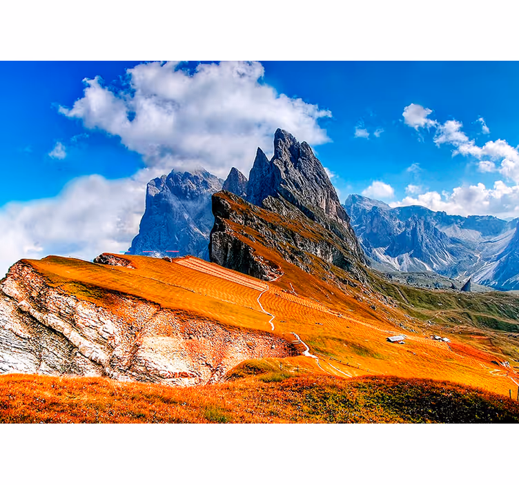 Foto tapeta panorama planinskih vrhova - TenStickers