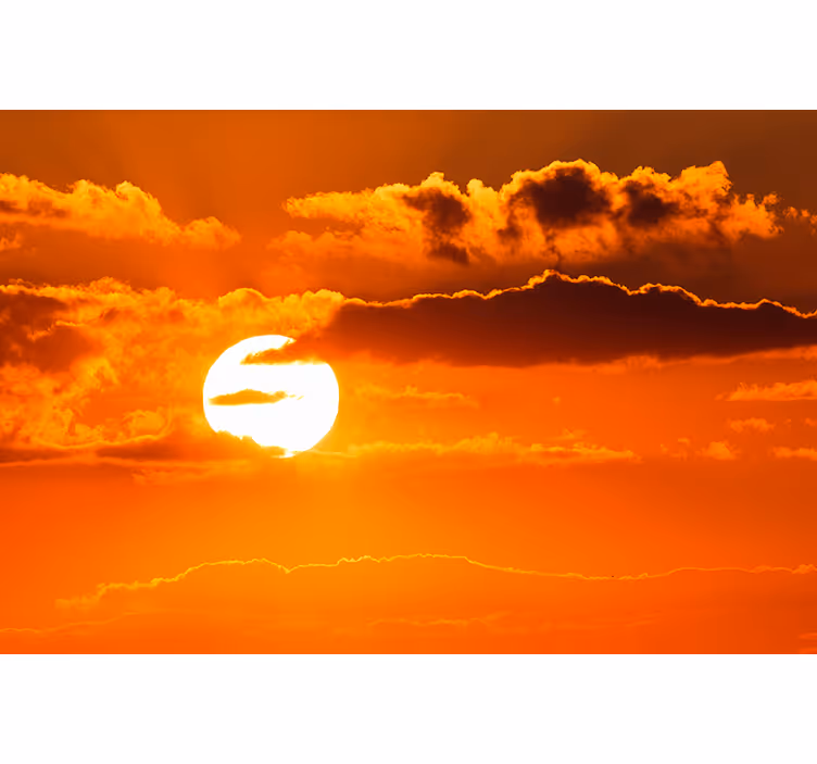 Foto tapete nebo zalazak sunca iznad oblaka - TenStickers