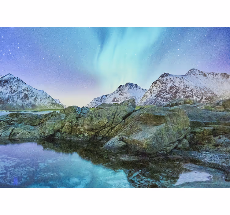 Foto tapeta odsjaj sjevernih svjetlosti - TenStickers