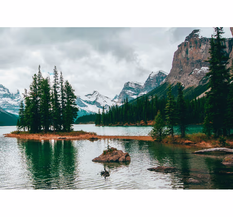 Foto tapeta mirno alpsko jezero - TenStickers