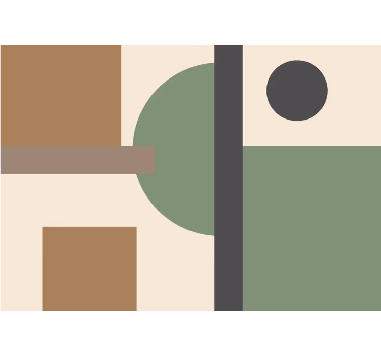 Apstraktni fototapete s organizacijom geometrijskih oblika - TenStickers