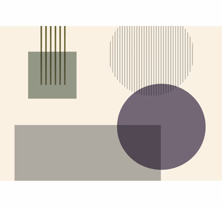 Apstraktni fototapeti geometrijske igre oblika - TenStickers