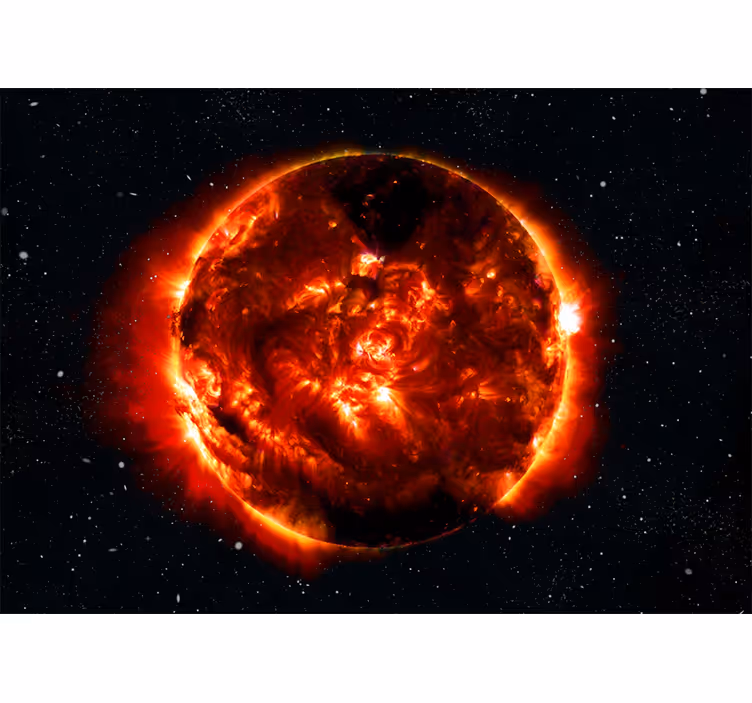 Foto tapete prostor efekt solarne eksplozije - TenStickers