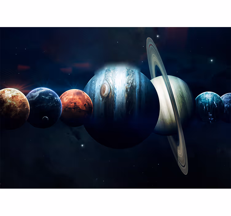 Foto tapete prostor planeti u orbiti - TenStickers