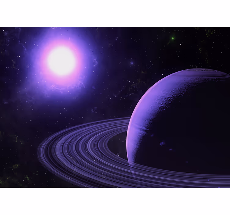 Foto tapete prostor ljubičasta planetarna scena - TenStickers