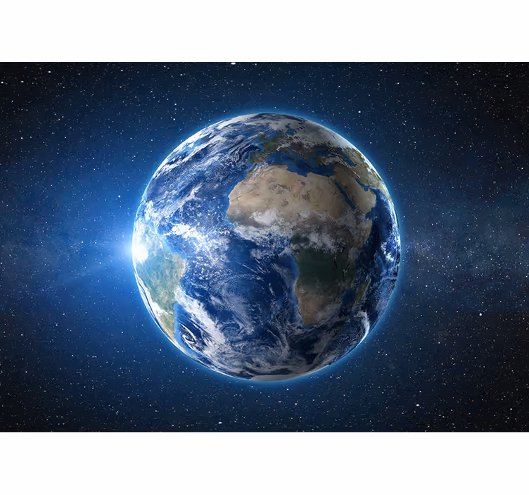 Zidna slika zidne planete zemlje u svemiru - TenStickers