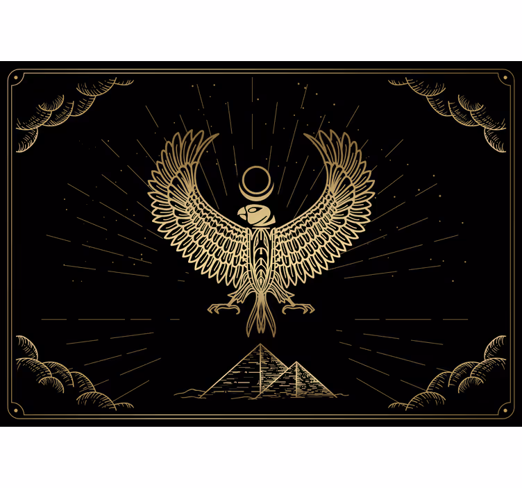 Egipatski bog sunca horus moderni zidni mural - TenStickers